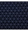 Thumbnail Close-up of navy geometric print fabric.